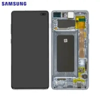 Samsung Galaxy S10 Plus / G975F Frontcover + Lcd + Touch BLUE Original (Service Pack)