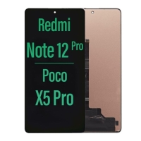 Xiaomi Redmi Note 12 Pro 5G / Note 12 Pro Plus 5G / Poco X5 Pro 5G Lcd + Touch (NO FRAME) Black Grade A (HQS - WARRANTY AFTER INSTALLATION) .note.