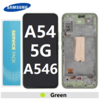 Samsung A546B / Galaxy A54 5G Frontcover + Lcd + Touch Light Green / Lime Original (Service Pack)