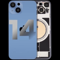 iPhone 14 Back Cover Magsafe + Camera Lens Blue Grade A