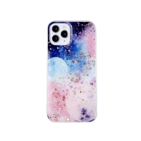 iPhone 14 Plus Silicone Gold Glamour Case Galactic