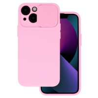 Realme 9 5G / 9 Pro Silicone Camshield Case Light Pink