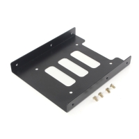 POWERTECH tray 3.5" για 2.5" HDD/SSD BRAT-003, μεταλλικό, μαύρο, 2τμχ