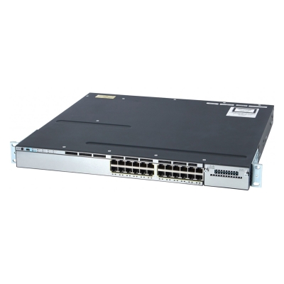 CISCO used Catalyst Switch 3750-X, 24 ports PoE, managed