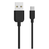 USAMS καλώδιο USB σε Micro USB US-SJ098 U-Turn, 2.1A, 1m, μαύρο