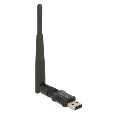 DELOCK USB2.0 WLAN stick με εξωτερική κεραία 12462, DFS+WPS, 2.4GHz+5GHz