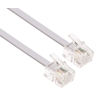 POWERTECH καλώδιο τηλεφώνου RJ11 6P4C CAB-T003, 3m, λευκό
