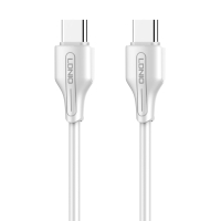 LDNIO καλώδιο USB-C σε USB-C LC121C, 65W PD, 1m, λευκό
