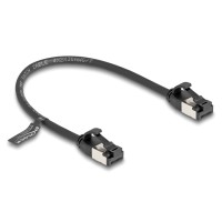 DELOCK καλώδιο δικτύου 80181, CAT 8.1 U/FTP, 40Gbps, εύκαμπτο, 0.25m, μαύρο