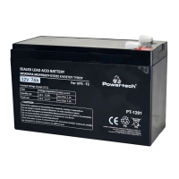 POWERTECH μπαταρία μολύβδου PT-1201 για UPS, 12V 7Ah, F2