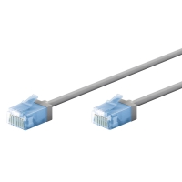 GOOBAY καλώδιο δικτύου 74225, CAT 6A U/UTP, ultra slim, copper, 500MHz, 5m, γκρι
