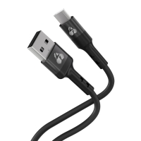 POWERTECH καλώδιο USB-C σε USB PTR-0161, σιλικόνης, 60W, 480Mbps, 1m, μαύρο