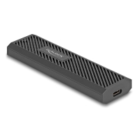 DELOCK θήκη για M.2 NVMe PCIe/SATA SSD 42031, 20Gbps, tool free, μαύρη