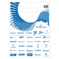 Σακούλα εμπορευμάτων τύπου χούφτας PT-1523, 30x40cm, νάιλον, 30τμχ