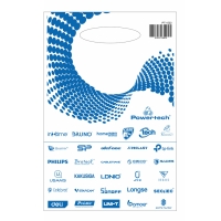 Σακούλα εμπορευμάτων τύπου χούφτας PT-1522, 21x30cm, νάιλον, 40τμχ