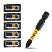 DELI σετ μύτες κατσαβιδιού DL501002Z για δραπανοκατσάβιδο, σταυρωτές, PH2x50mm, 10τμχ