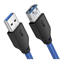 CABLETIME καλώδιο προέκτασης USB 3.0 CT-C160-U3-AMAF, 5Gbps, 2m, μπλε