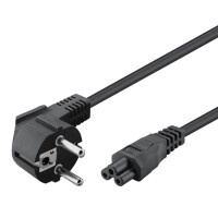POWERTECH καλώδιο τροφοδοσίας CAB-P029, 3x 0.50mm, 1.5m, μαύρο, 10τμχ