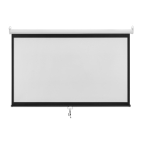BRATECK οθόνη προβολής projector τοίχου/οροφής ESBA100, 221x124cm, 16:9/100", πτυσσόμενη