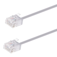 POWERTECH καλώδιο δικτύου CAB-N444, Cat 6A U/UTP, ultra slim, copper, 500MHz, 7.5m, γκρι