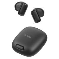 USAMS earphones με θήκη φόρτισης ID25, TWS, Φ13mm, 30/230mAh, μαύρα