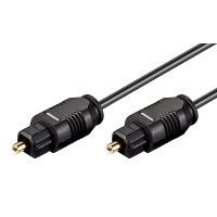 GOOBAY καλώδιο ήχου Toslink 51219, gold plated, 2.2mm, 5m, μαύρο