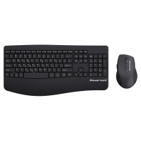 POWERTECH set ποντίκι & πληκτρολόγιο PT-1490, 2.4GHz & Bluetooth, μαύρο