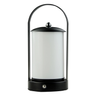 POWERTECH LED επιτραπέζιο φωτιστικό HLL-0192 με λαβή, ρυθμιζόμενο, επαναφορτιζόμενο, μαύρο