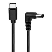 GOOBAY καλώδιο τροφοδοσίας USB-C σε DC 78973, 5.5x2.1mm, 1.5m, μαύρο