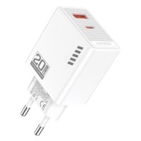 KAKUSIGA φορτιστής τοίχου KSC-1239, USB & USB-C, 20W, λευκός