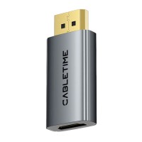 CABLETIME αντάπτορας DisplayPort σε HDMI CT-DMHF4K-AG3, 4K/30Hz, γκρι