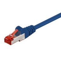 GOOBAY καλώδιο δικτύου 93211, CAT 6 S/FTP, copper, 250MHz, 0.25m, μπλε