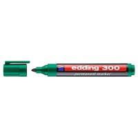 EDDING ανεξίτηλος μαρκαδόρος 300, 1.5-3mm, επαναγεμιζόμενος, πράσινος