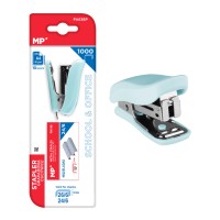 MP mini συρραπτικό PA636P με ανταλλακτικά, 24/6 - 26/6, 10 φύλλα, γαλάζιο