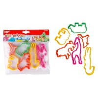 MP σετ καλούπια πλαστελίνης PY056, zoo animals, 3+ ετών, 6τμχ