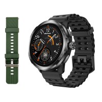 ULEFONE smartwatch Armor Watch Pro, 2x λουράκια, heart rate, 1.50" AMOLED, GPS, 5 ΑΤΜ/IP68/IP69K/MIL-STD-810H, μαύρο