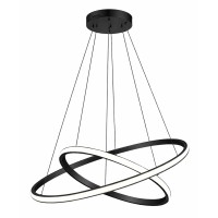 POWERTECH LED φωτιστικό οροφής PT-1527, 40W, 4000K, Φ60x120cm, μαύρο