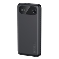 USAMS power bank CD249 με οθόνη, 3x θύρες εξόδου, 10000mAh, PD20W, μαύρο