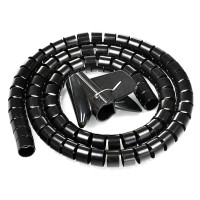 POWERTECH δεματικό καλωδίων TIES-083, πλαστικό, Φ20mm, 2m, μαύρο