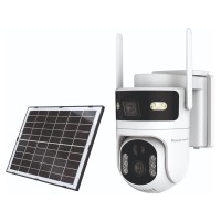 POWERTECH smart ηλιακή κάμερα PT-1547, dual lens, 4MP, 4G, PTZ, SD, IP65