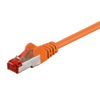 GOOBAY καλώδιο δικτύου 93340, CAT 6 S/FTP, copper, 250MHz, 0.25m, πορτοκαλί