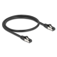 DELOCK καλώδιο δικτύου 80570, CAT 8.1 S/FTP, copper, 2000MHz, 0.50m, μαύρο