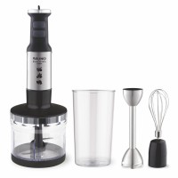 BRUNO ραβδομπλέντερ BRN-0250, 1700W Σετ 3 σε 1, ρυθμιζόμενη ταχύτητα, 4 λεπίδες, inox-μαύρο