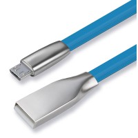 CABLETIME καλώδιο micro USB σε USB θηλυκό CT-PU32-ZFUM, flat, 480Mbps, 1m, μπλε