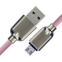 CABLETIME καλώδιο micro USB σε USB CT-PE32-ZFMC, 2A, 480Mbps, 1m, ροζ