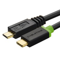 CABLETIME καλώδιο USB-C σε micro USB CT-U32-CMMCBG, 2A, 480Mbps, 1m, μαύρο