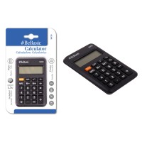 BEBASIC αριθμομηχανή τσέπης S059, μπαταρίας, 8 ψηφία, μαύρη