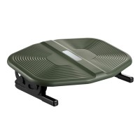 POWERTECH υποπόδιο γραφείου PT-1566 με ρυθμιζόμενη κλίση, μαύρο/λαδί