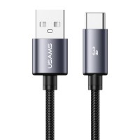 USAMS καλώδιο USB-C σε USB SJ767, 3A, 480Mbps, 1m, μαύρο