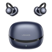 USAMS earphones με θήκη φόρτισης Echo R03, OWS, Φ11mm, 40/300mAh, μπλε